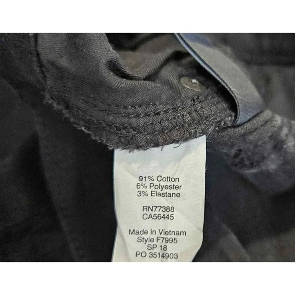 J. Crew Womens Black Stretch  Tapered Skinny Leg Jean 5 Pocket Zip Fly Sz 29